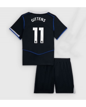 Billige Fotballdrakt Chelsea Jamie Gittens #11 Replika Tredjedraktsett Barn 2025-26 Kortermet (med bukser)